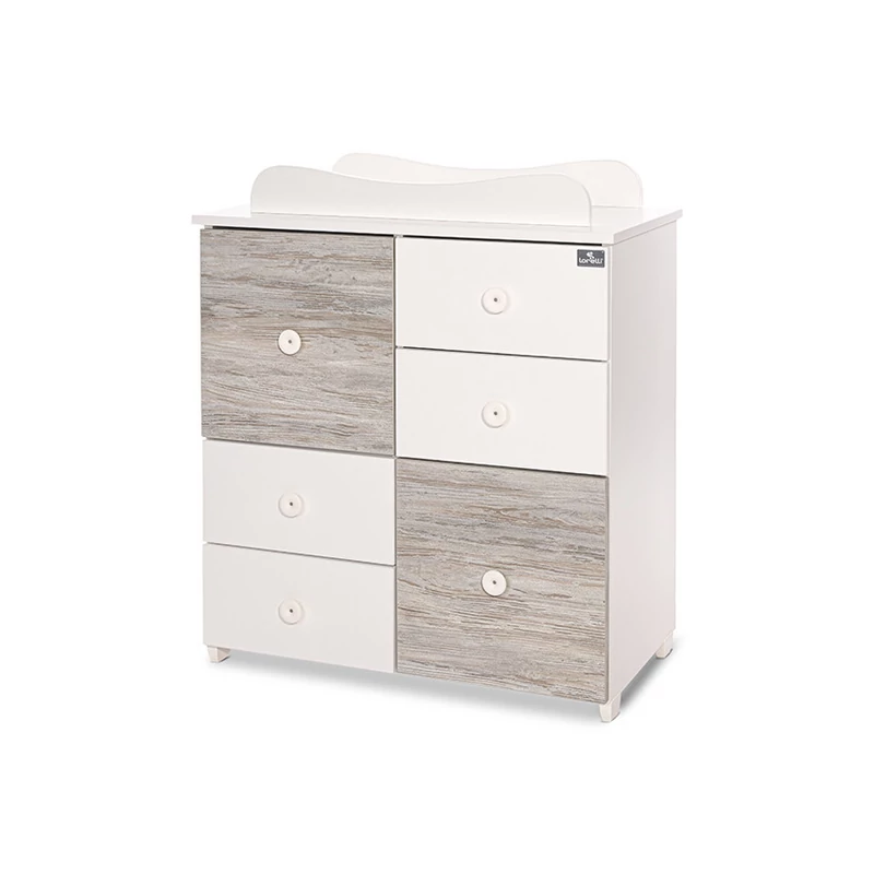 Lorelli Cupboard pelenkázó komód - White & Artwood