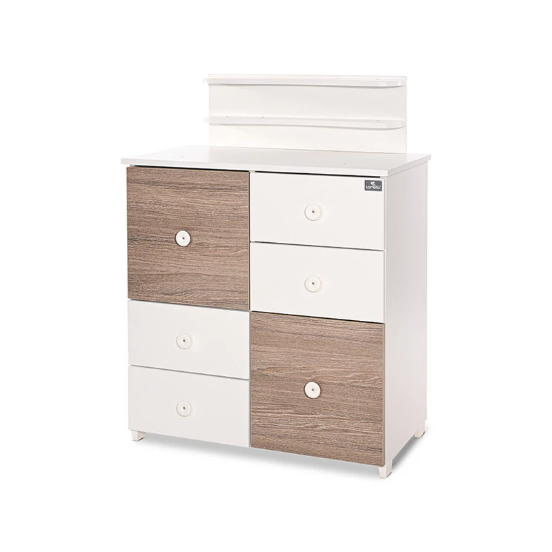 Lorelli Cupboard pelenkázó komód - White & Coffee