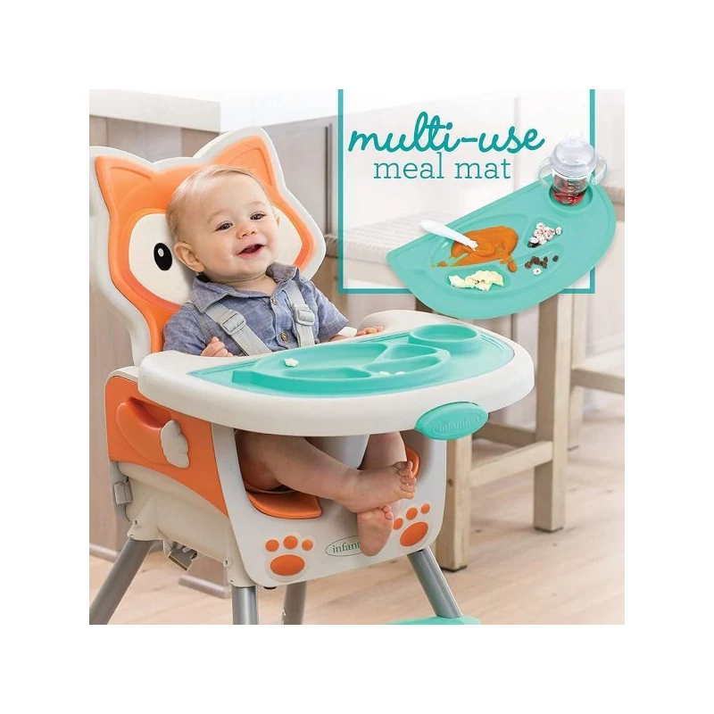 Infantino Grow-With-Me 4 az 1-ben átalakítható etetőszék - róka