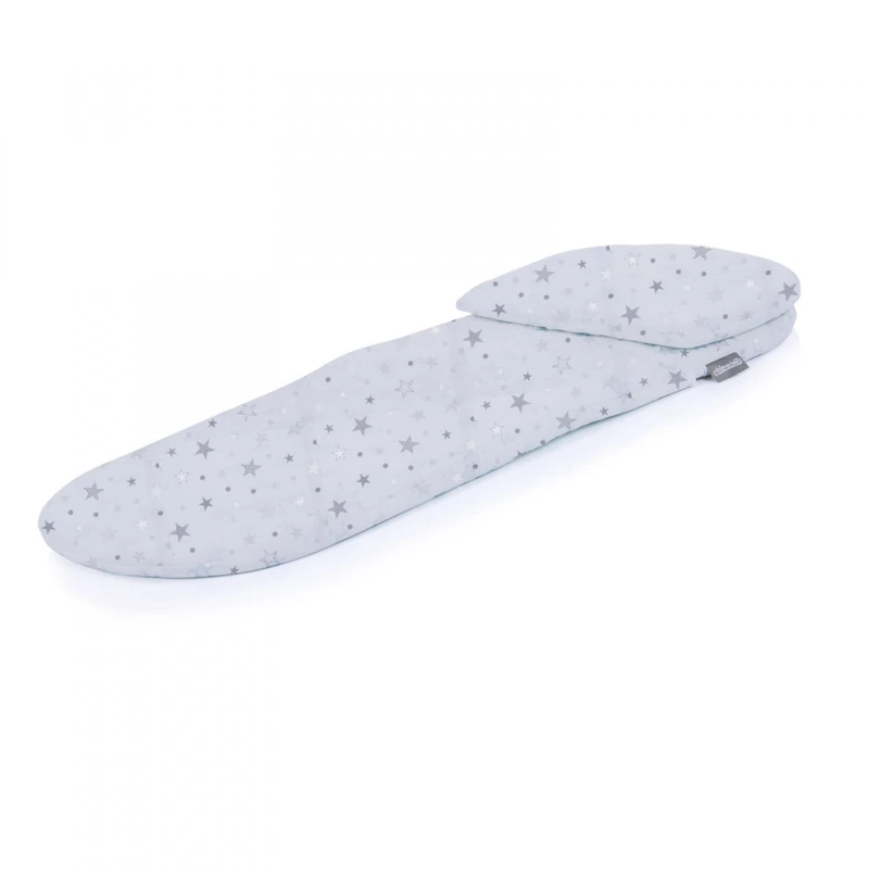 Chipolino memóriahabos matrac mózeskosárba - Platinum Grey Stars