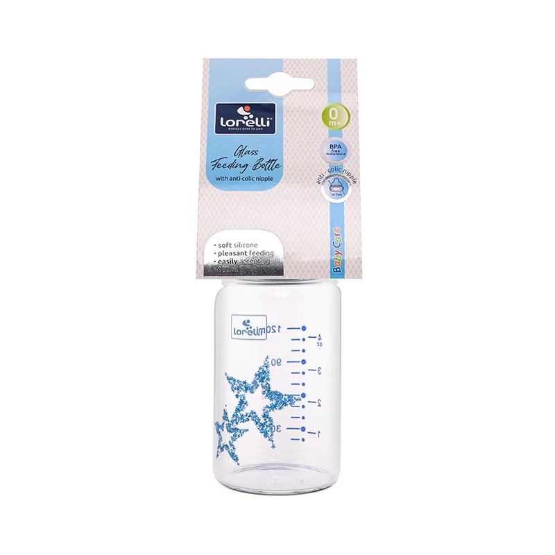 Baby Care Üveg anti-colic cumisüveg 120ml - Blue