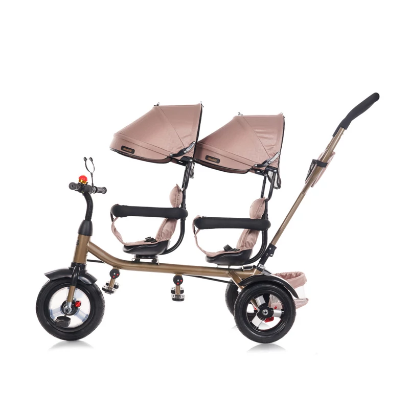 Chipolino 2Play ikertricikli kupolával - Golden Beige