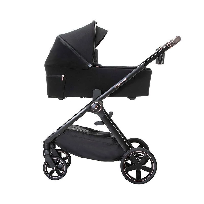 Espiro Only Gel multifunkciós babakocsi fekete vázzal - 307 Graphite anthracite
