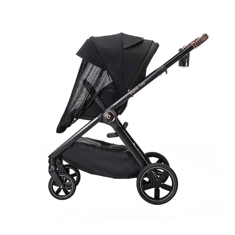 Espiro Only Gel multifunkciós babakocsi fekete vázzal - 307 Graphite anthracite