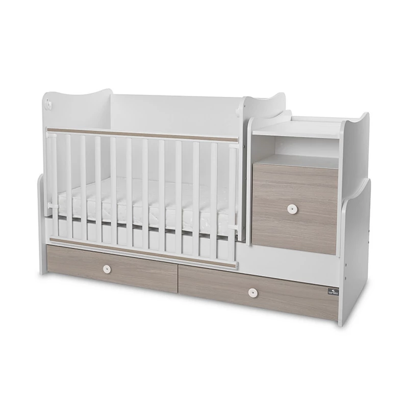 Lorelli Trend PLUS kombi ágy 70x165 - White & Amber ÚJ
