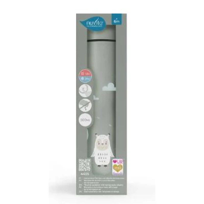 Nuvita termosz digitális hőmérséklet kijelzővel 500ml - Sage Green - 4455