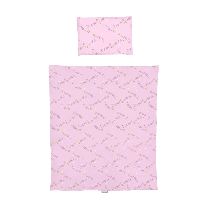Chipolino ágynemű babaöbölhöz - Pink Falling star