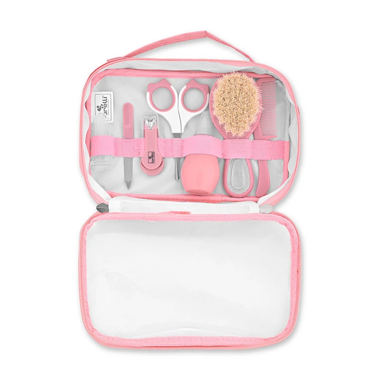 Baby Care manikűr szett átlátszó tartóban - blush pink