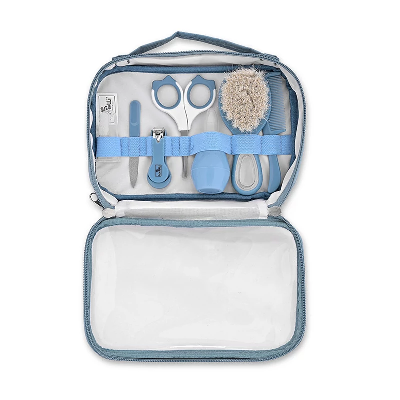 Baby Care manikűr szett átlátszó tartóban - moonlight blue