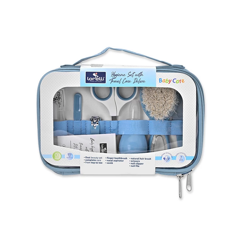 Baby Care manikűr szett átlátszó tartóban - moonlight blue