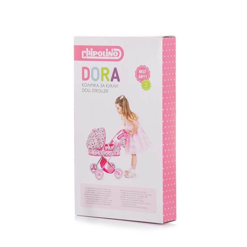 Chipolino Dora játék babakocsi - Butterflies