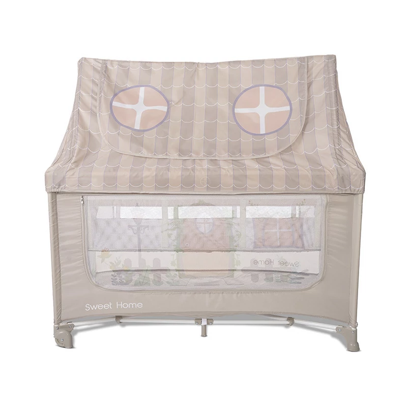 Lorelli Sweet Home 2 multifunkciós utazóágy tetővel -Beige