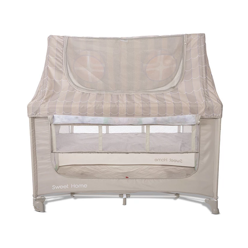 Lorelli Sweet Home 2 multifunkciós utazóágy tetővel -Beige