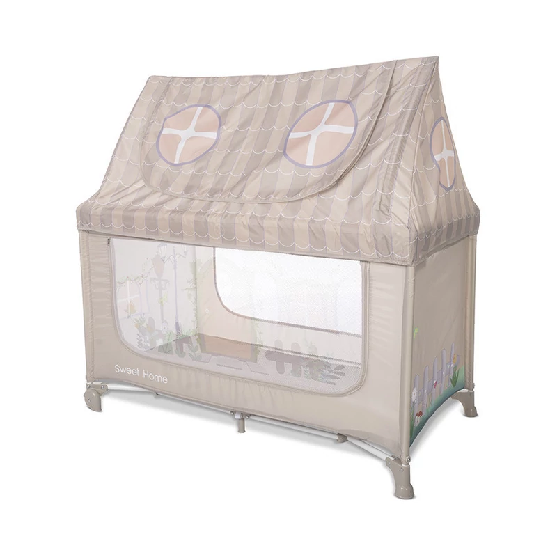 Lorelli Sweet Home 2 multifunkciós utazóágy tetővel -Beige