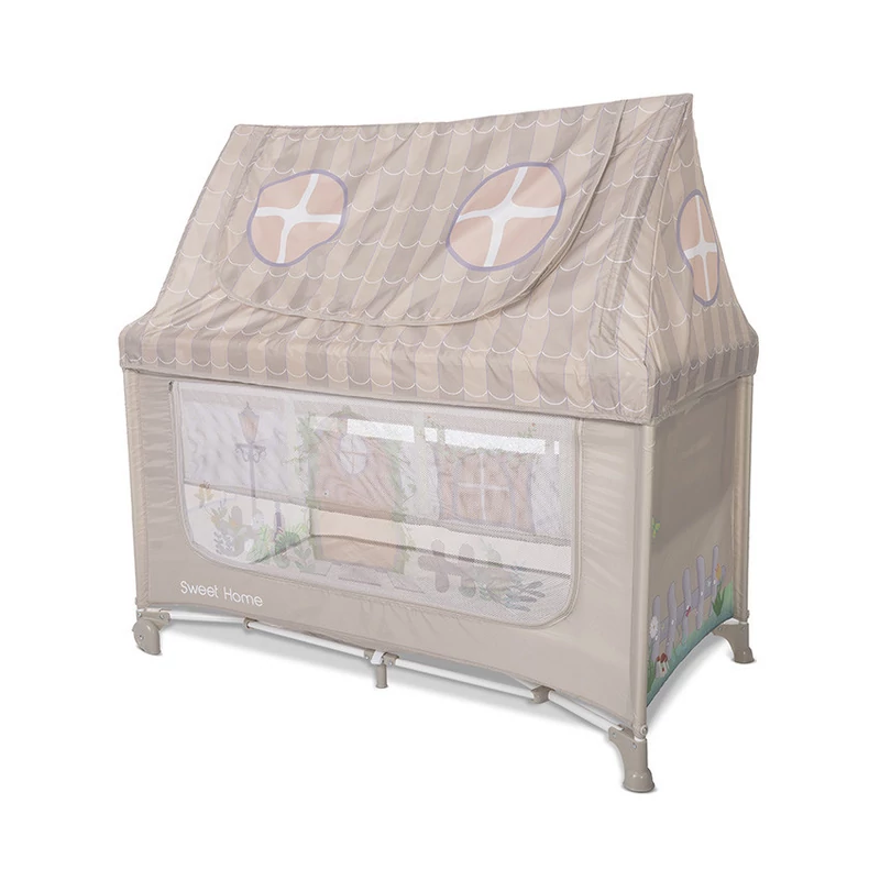 Lorelli Sweet Home 2 multifunkciós utazóágy tetővel -Beige