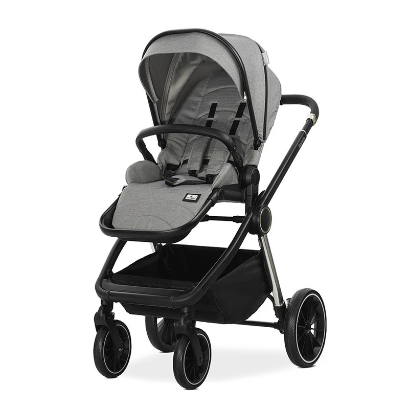 Lorelli Bianca 3az1-ben újszülött babakocsi Lorelli Aria Luxe hordozóval - Grey (2doboz)