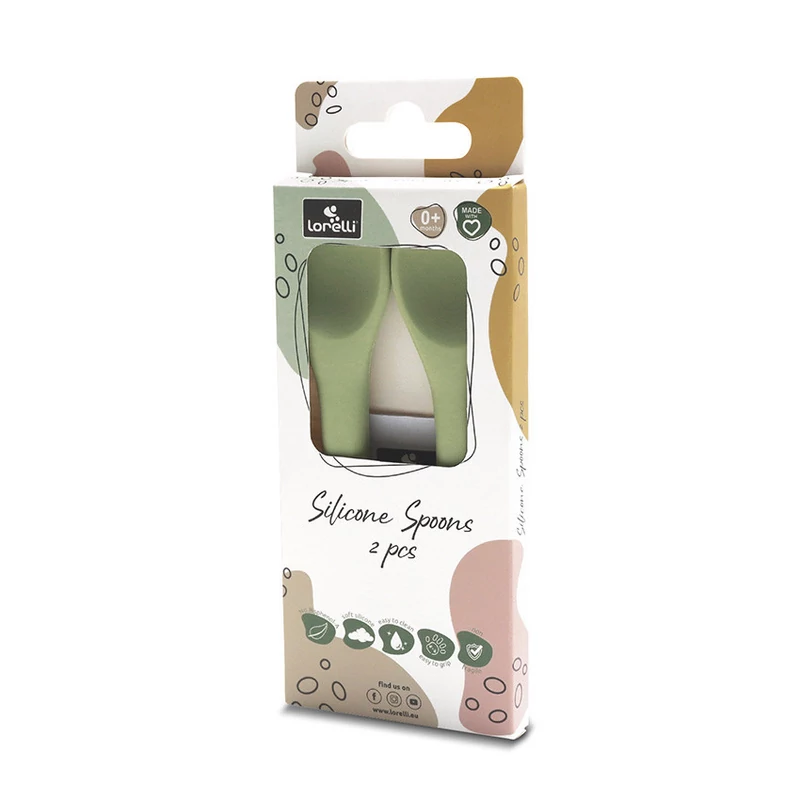 Lorelli szilikon kanalak 2 db - fresh green