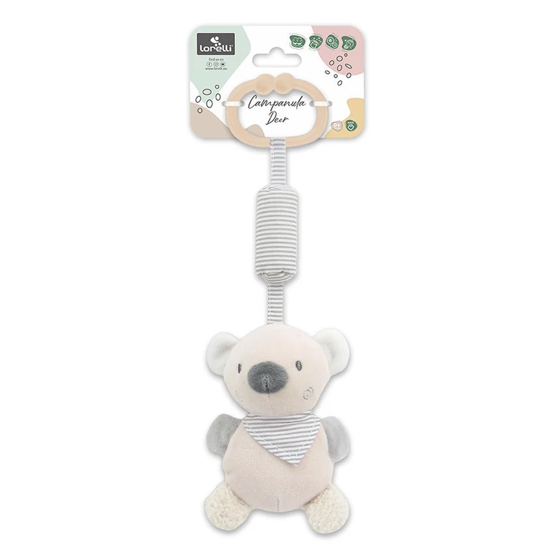 Lorelli Toys Campanula plüss babakocsi játék - Bézs Maci