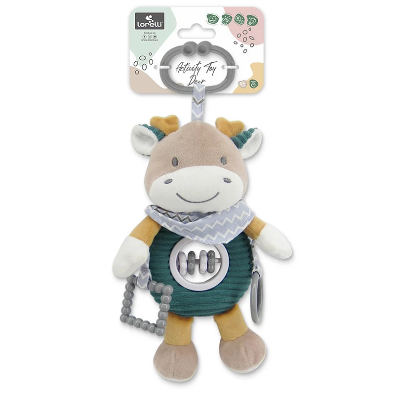 Lorelli Toys plüss csörgőjáték - Kék Szarvas