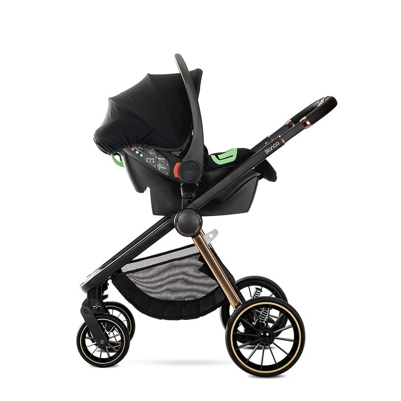 Lorelli Bianca 3az1-ben újszülött babakocsi Lorelli Spirit hordozóval - Beige (2doboz)
