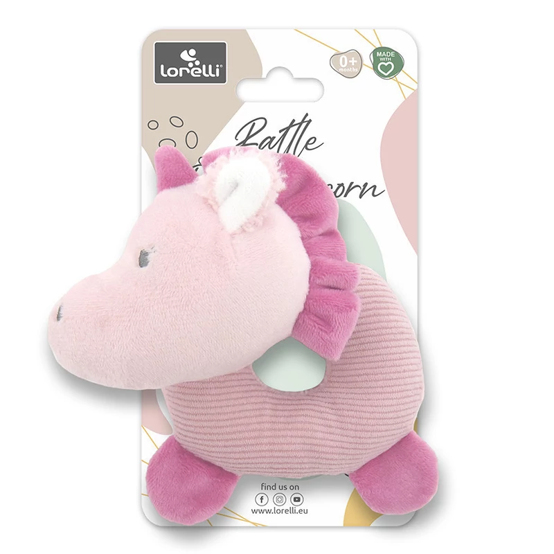 Lorelli Toys Csörgő fánk - Pink Unikornis