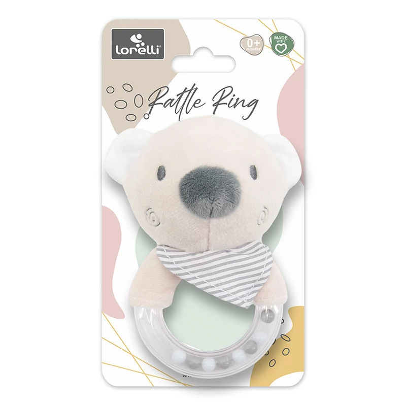 Lorelli Toys Plüss csörgő - Bézs Maci