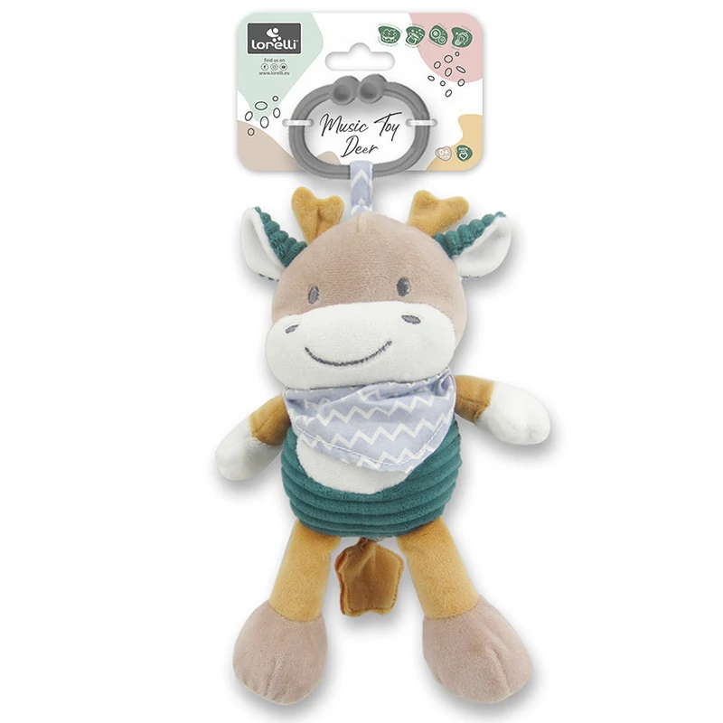 Lorelli Toys plüss zenélő játék - Kék Szarvas