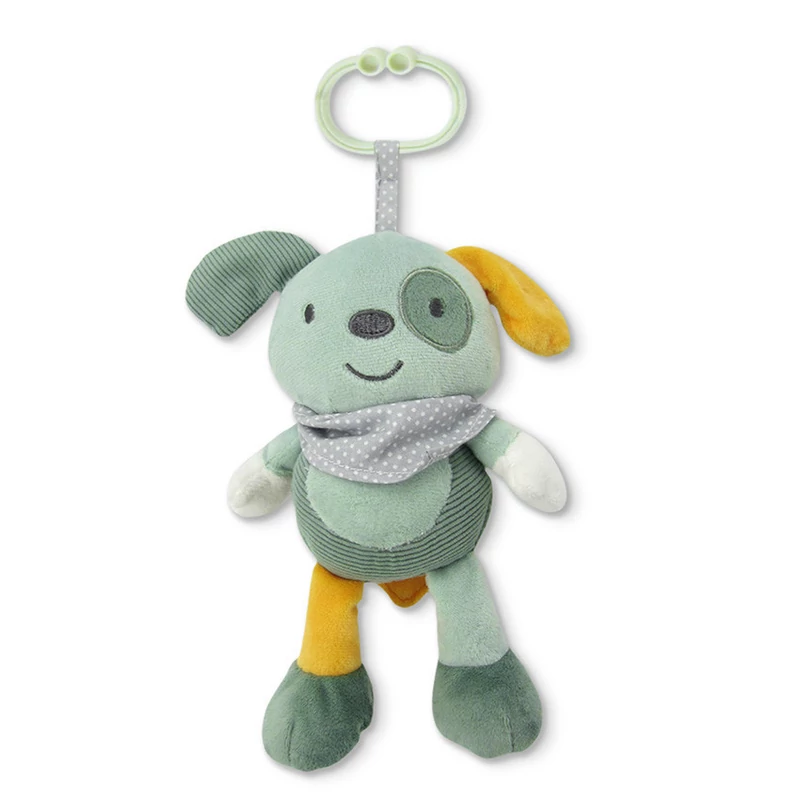 Lorelli Toys plüss zenélő játék - Zöld Kutya