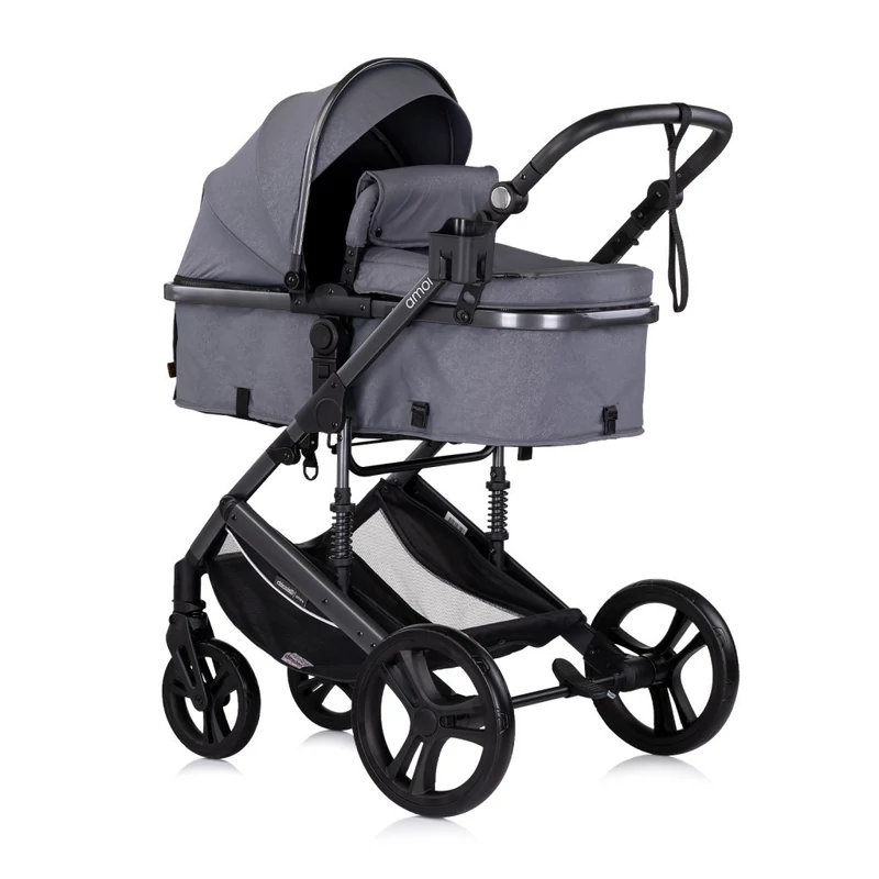 Chipolino Amore babakocsi mózessé alakítható sportrésszel - Cloud grey
