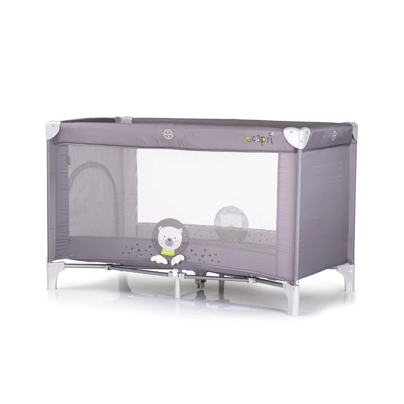 Chipolino Capri fix utazóágy - Bear grey