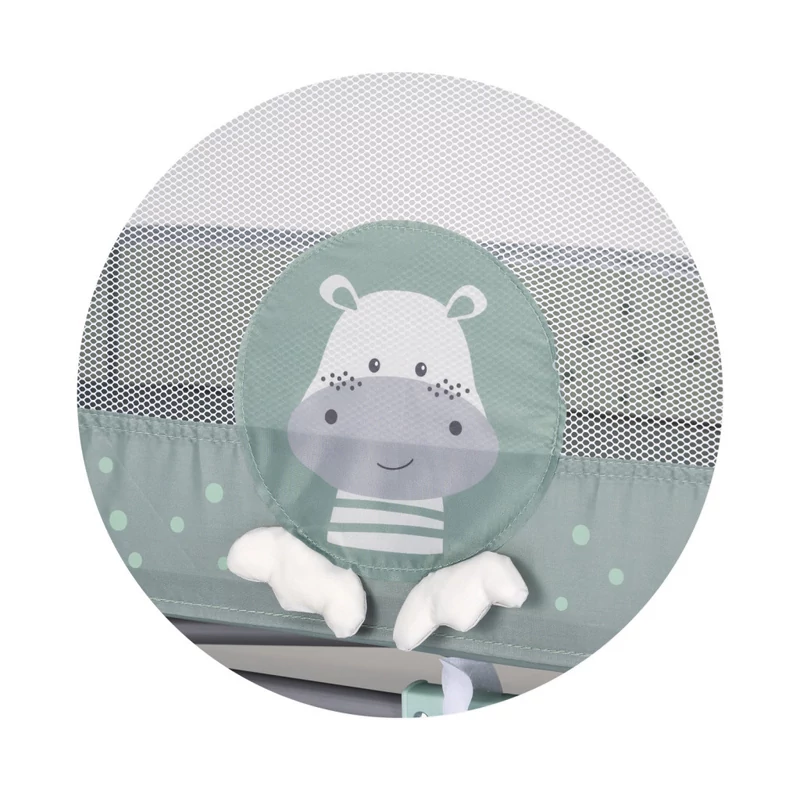 Chipolino Capri fix utazóágy - Hippo green