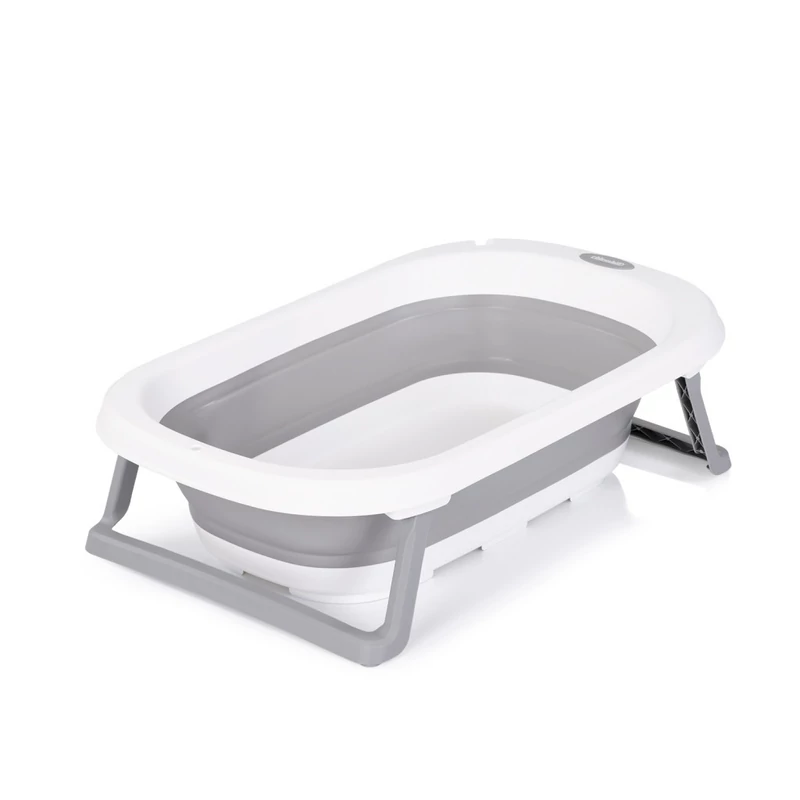 Chipolino Isla összecsukható kád hálós babatartóval 81 cm - Grey