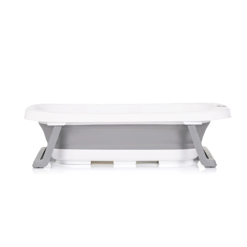 Chipolino Isla összecsukható kád hálós babatartóval 81 cm - Grey