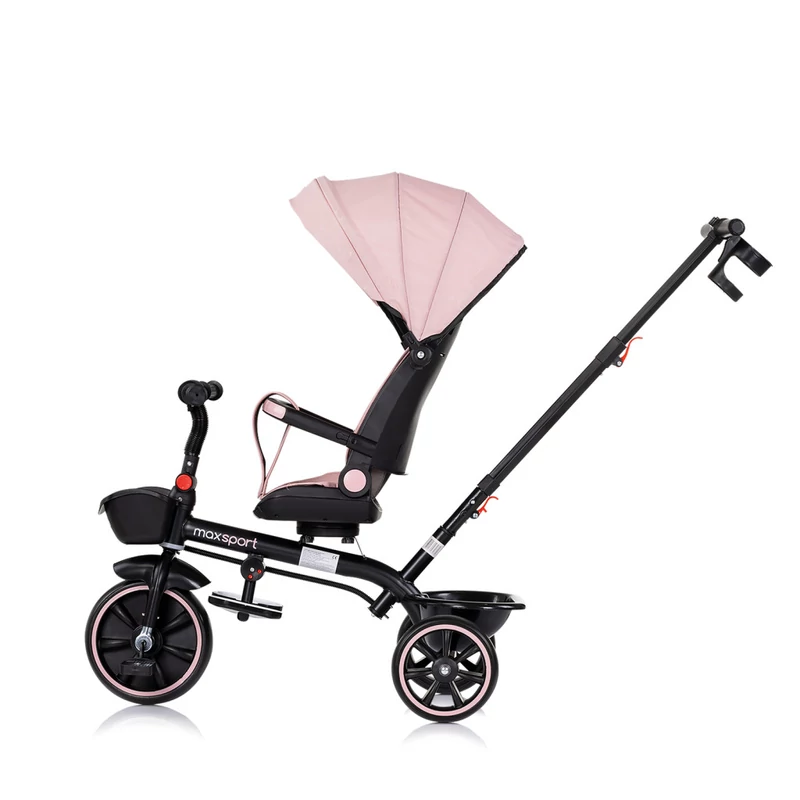 Chipolino Max Sport tricikli kupolával - Pink Marshmallow