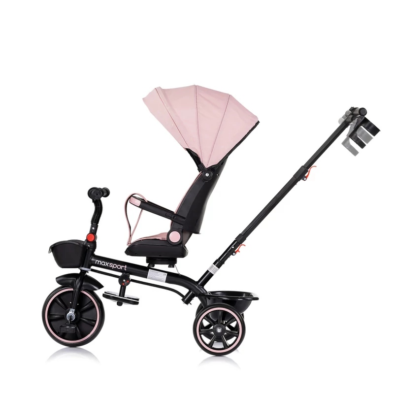 Chipolino Max Sport tricikli kupolával - Pink Marshmallow