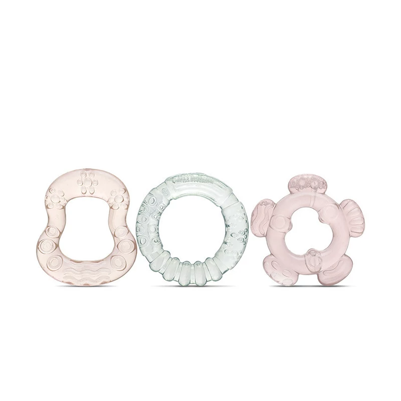 Baby Care 3 db-os hűthető rágóka - Iceberg Green/Mellow Rose