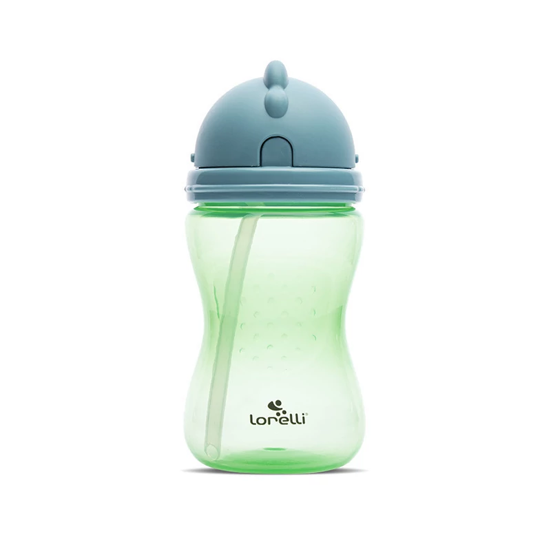 Lorelli szívószálas sport itató - Blue/Green