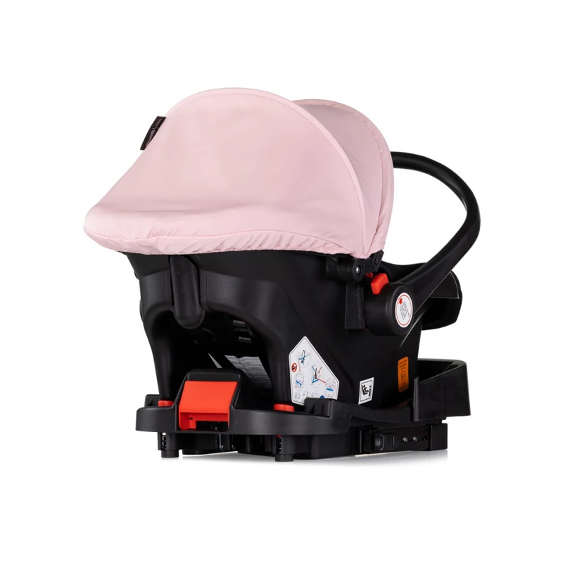 Chipolino Vista autóshordozó 40-87cm - Pink Marshmallow