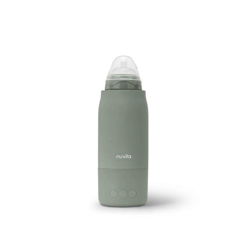 Nuvita Hot'n'go hordozható cumisüveg-melegítő - Sage green - 1190