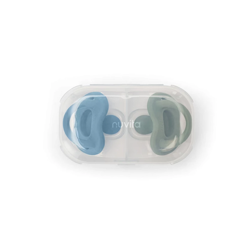 Nuvita Orthosoft Light 2db-os cumi szett 0+ - Powder Blue/Sage Green - 7052