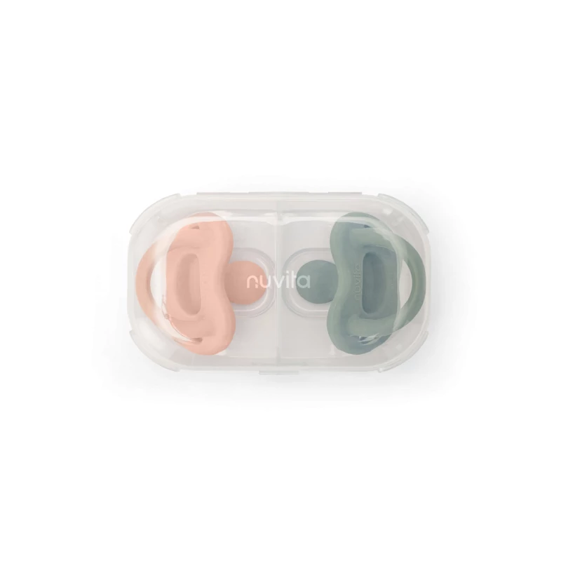 Nuvita Orthosoft Light 2db-os cumi szett 0+ - English Rose/Sage Green - 7052
