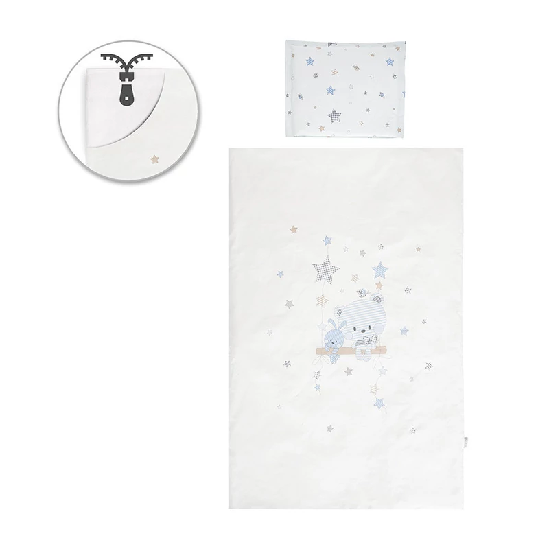 Lorelli 5 részes ágynemű garnitúra - Bear with Swing Blue