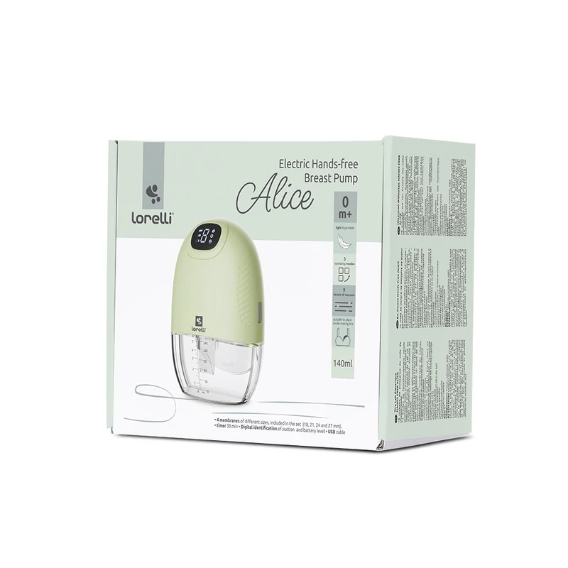 Lorelli Alice Hands Free elektromos mellszívó - Green