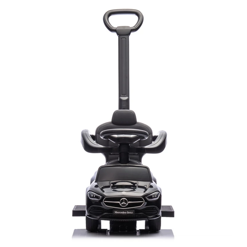Chipolino Mercedes Benz C-Class bébitaxi tolókarral - black