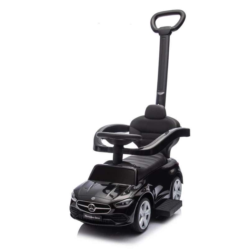 Chipolino Mercedes Benz C-Class bébitaxi tolókarral - black
