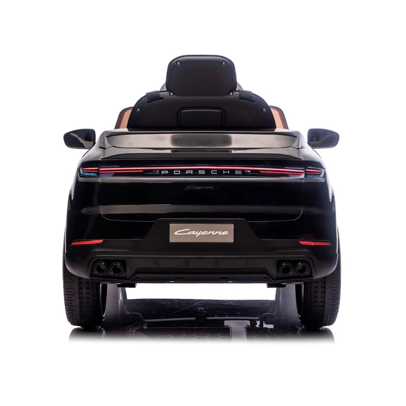 Chipolino Porsche Cayenne elektromos autó bőr üléssel - black
