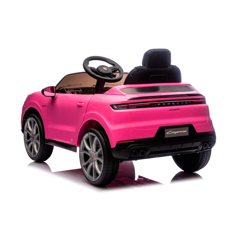 Chipolino Porsche Cayennee lektromos autó bőr üléssel - pink