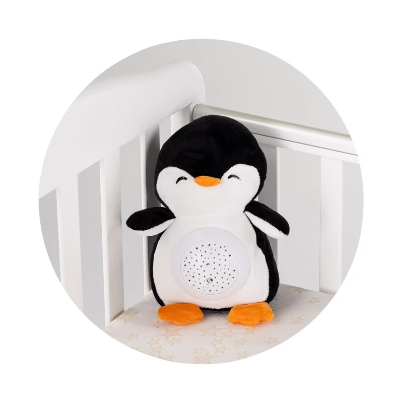 Chipolino projektoros zenélő plüss játék - Penguin
