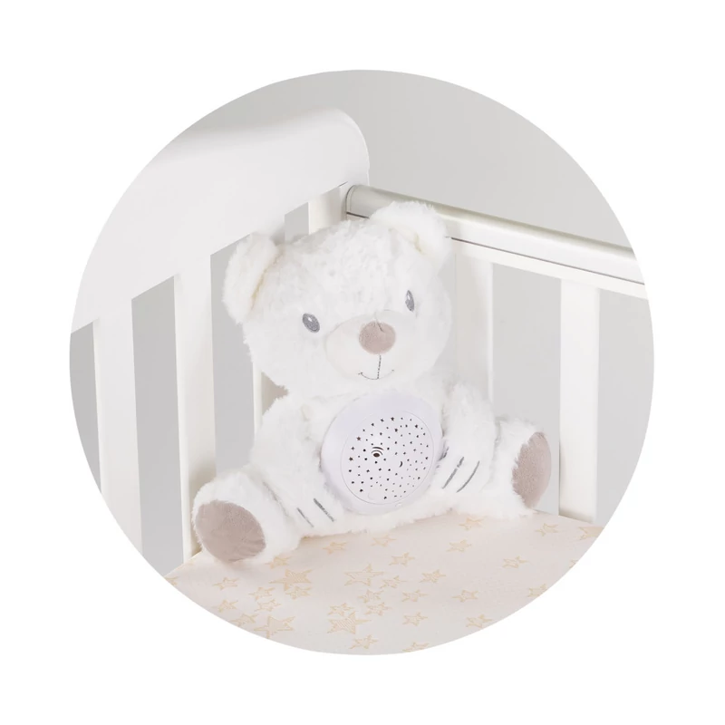 Chipolino projektoros zenélő plüss játék - Bear" white
