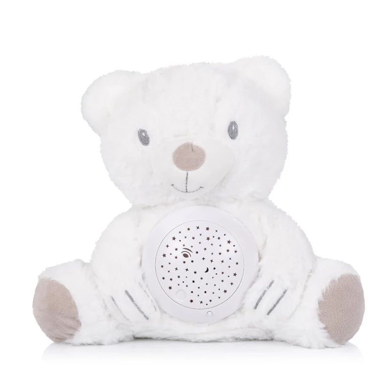 Chipolino projektoros zenélő plüss játék - Bear" white